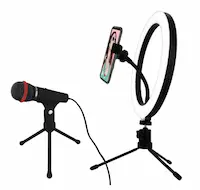 Social Media Ring Light & Microphone