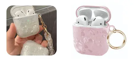 Sparkle Carrying Airpod Case with Keyring Clasp